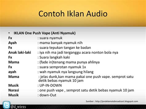 Contoh Teks Iklan Di Radio - Jurnal Siswa