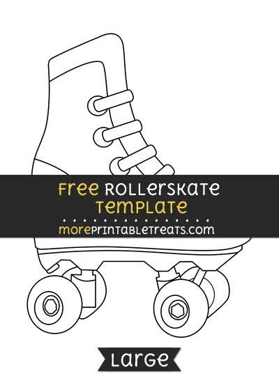 Free Rollerskate Template Large Templates Templates Printable Free
