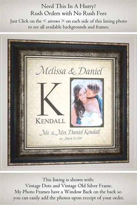 Personalise them with names, dates and messages. Personalized Wedding Monogram Gift for the Couple Handmade ...