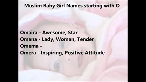 Muslim Baby Girl Names Starting With O Unique And Latest Arabic Girl