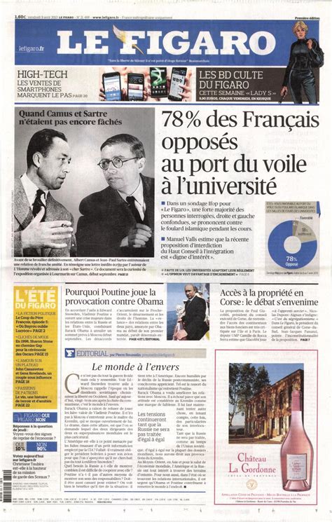 Le Figaro N° 809 Abonnement Le Figaro Abonnement Magazine Par