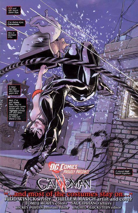Catwoman Artwork Guillem March Catwoman Splash Page Issue 1