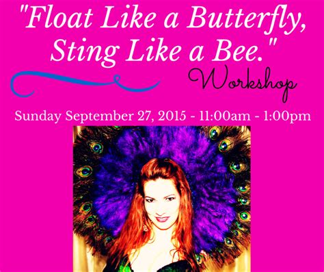 Have you tried to catch a butterfly ? Single Workshop - Sa'diyya's Float Like a Butterfly, Sting ...