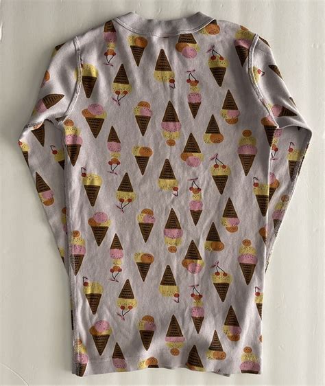 Hanna Andersson Pajama Top Girls 10 140cm Ice Cream Cone Print Shirt Ebay