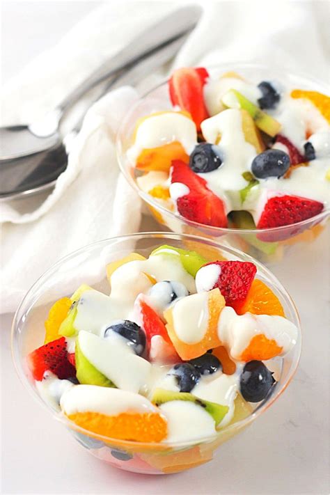 Fruit Salad With Creamy Vanilla Yogurt Dressing • Now Cook This