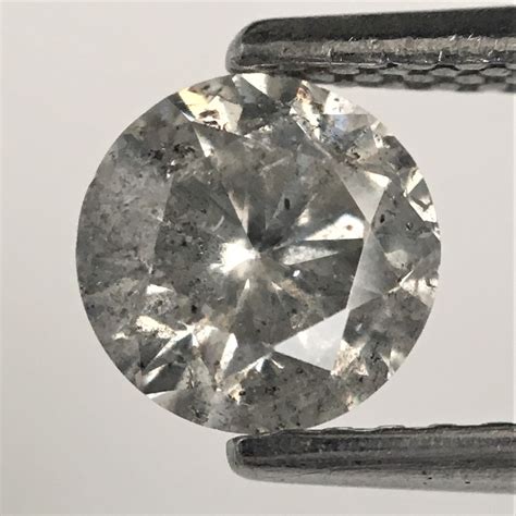 081 Ct Round Brilliant Cut Diamond 582 Mm X 366 Mm Salt Etsy