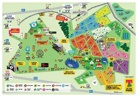 T In The Park Site Map 2014 Cultural Festival Festival Gear Sunset