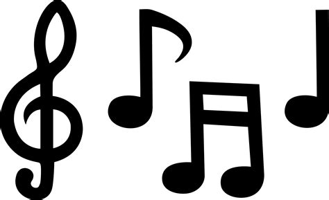 Four Black Music Notes Clipart Panda Free Clipart Images