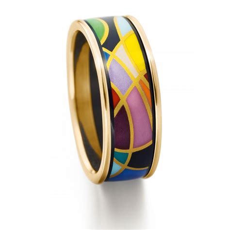 Precious jewellery and accessories made from artfully designed fire enamel from the austrian jewel manufactory freywille. Frey Wille JOY Ring breit | Juwelier Binder Ravensburg ...