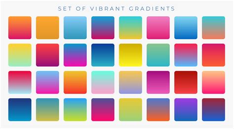 Bright Vibrant Set Of Gradients Background Download Free