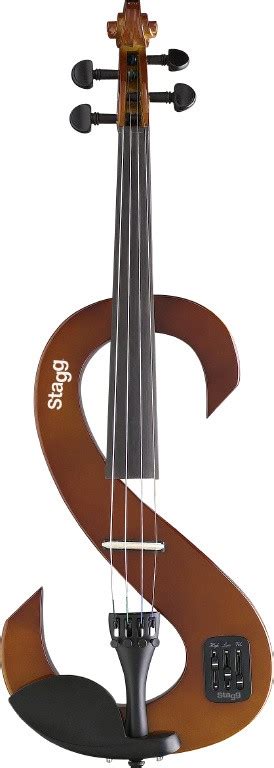 E Geige Stagg 44 Silent Violin Set Farbe Violinburst