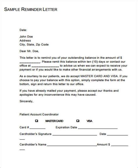 payment letter template    documents