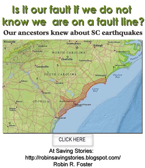 Is It Our Fault If We Do Not Know South Carolina Is On A Fault Line