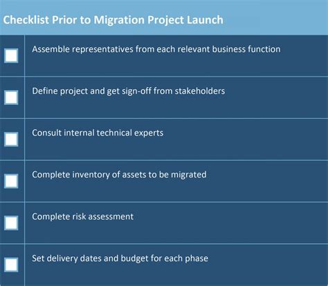 Data Center Migration Checklist Template Excel