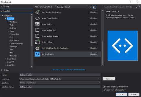 Create Your First Bot Using Visual Studio 2017 Step By Step Guide