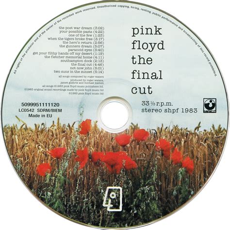 Pink Floyd Ilustrado The Final Cut Cd Eu · Oh By The Way · Box Set