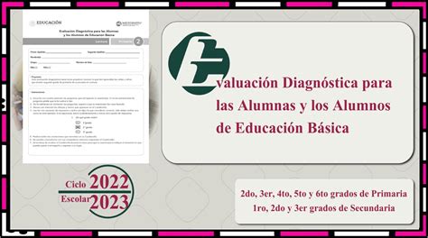 Evaluación Diagnóstica Para Las Alumnas Y Los Alumnos De Educación