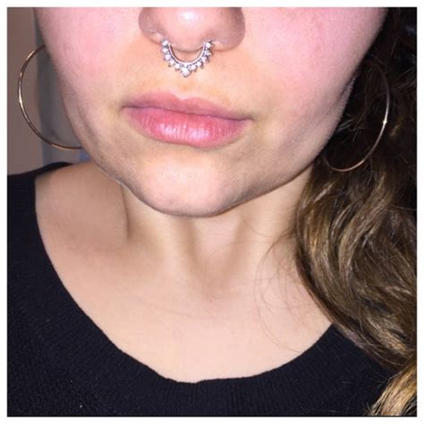 Faux Crystal Septum Nose Ring By Laceluxxe On Etsy