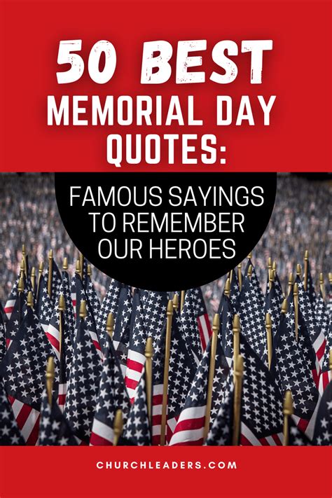 50 Best Memorial Day Quotes Famous Sayings To Remember Our Heroes In
