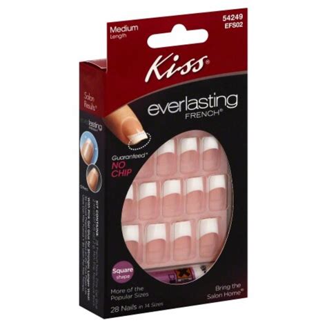 Kiss Everlasting French Square Shape Nail Kit 1 Set Fred Meyer