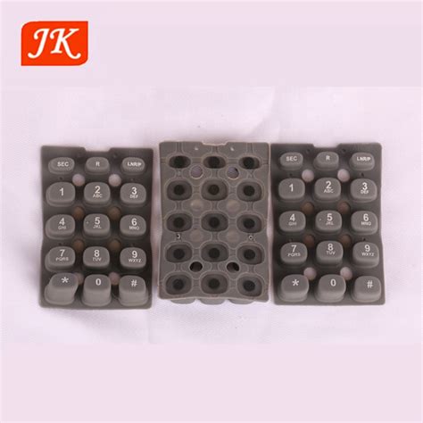 Custom Made Mobile Phone Silicone Button Rubber Keypad With Carbon Pill