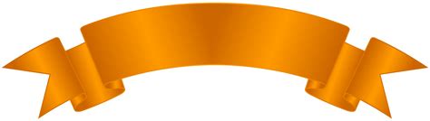 orange ribbon banner png - Clip Art Library