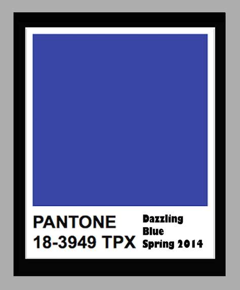 pantone dazzling blue pantone forecasts the color future and for spring 2014 dazzling blue is