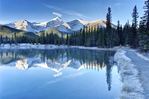 Canada Alberta Lake Kananaskis Wallpaper Nature And Landscape