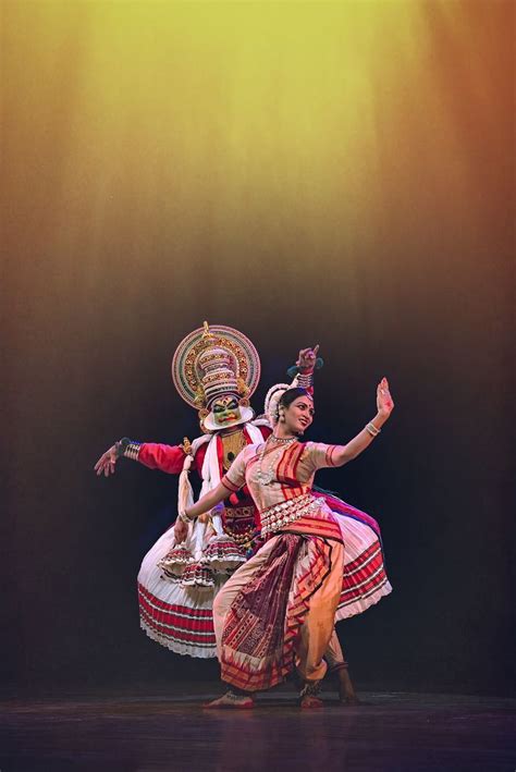 Kathakali, an Indian Classical dance which originated in Kerala
