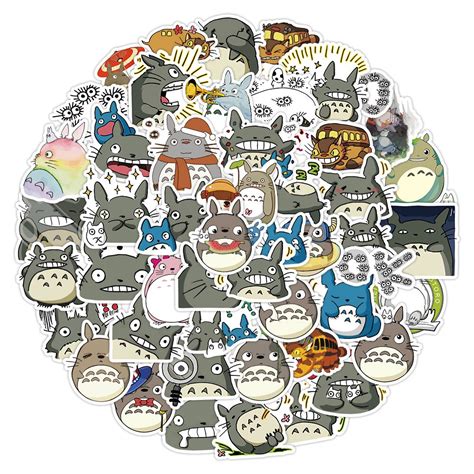 Hayao Miyazaki Anime Laptop Sticker Totoro Stickers Hayao Miyazaki 103050pcs Aliexpress