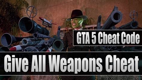 Gta 5 Cheat Code Give All Weaponsguns Cheat Code For
