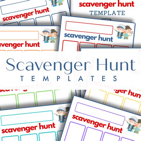 Scavenger Hunt Template Free Free Printable Templates