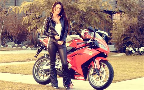 Girl And Bike Wallpaper 77 Images