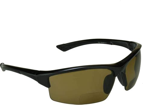 Prosport Polarized Bifocal Sunglasses 200 Brown Lens Black Frame Men