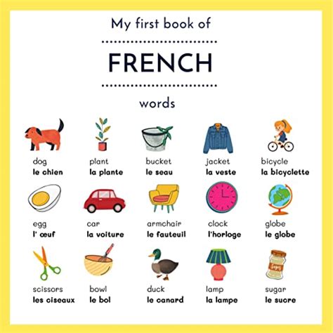 My First Book Of French Words My First Words In French English