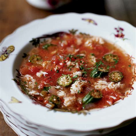 Gumbo Style Crab Soup With Okra And Tomatoes Recipe Robert Stehling