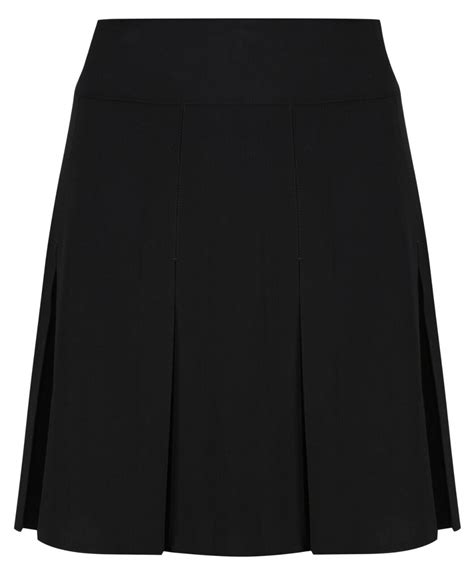 Girls Pleated School Skirt Navy Grey Black Long Short Regular Length 16 18 20 22 Ebay