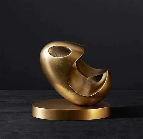 Abstract Solid Brass Sculpture 1