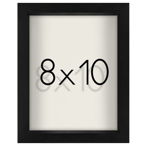 Buy Americanflat 8x10 Shadow Box Frame In Black With Soft Linen Back