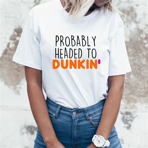 Probably Headed To Dunkin Svg Dunkin Donuts Svg Iced Etsy