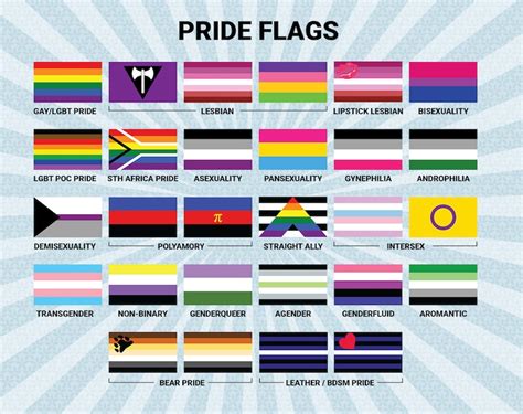 Lgbtqia Pride Flags Vector Clip Art Etsy