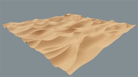 High Poly Desert Sand Dune Landscape Model 3d Model Cgtrader