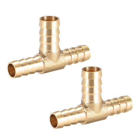 Mm X Mm X Mm Brass Hose Reducer Barb Fitting Tee T Shaped Way Barbed Connector Air Water