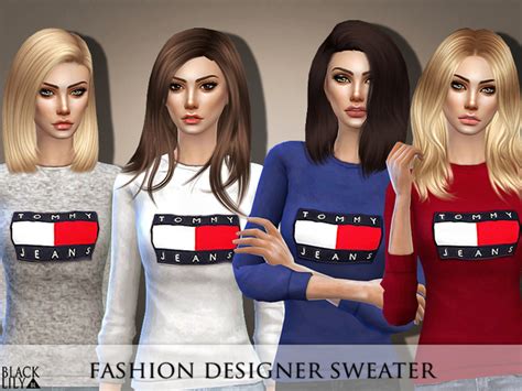 Fashion Designer Sweater By Black Lily At Tsr Sims 4 Updates