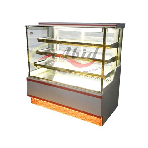white square sweet display counter flat glass korean model for commercial at rs 32000 feet in