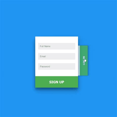 Loginsign Up Form Card Switch Coding Code Css Css3 Form Html Html5