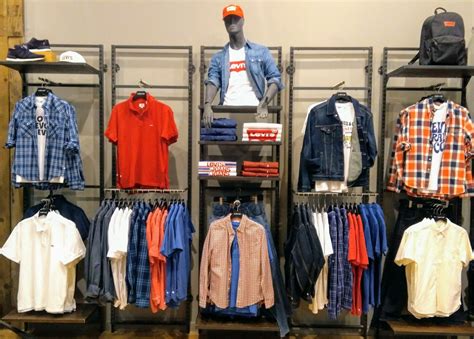 Visual Merchandising New Section Men Levis Clothing Store Displays