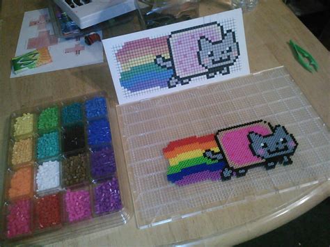 Nyan Cat In Perler Beads By Dylrocks On DeviantArt