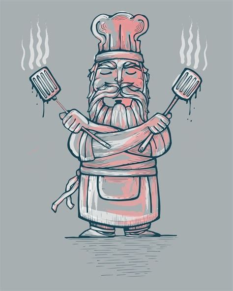 Big Bad Chef An Art Print By Bernardo Ramonfaur Cartoon Chef