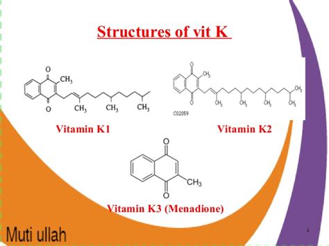 Vitamin k2 contains from three to six isoprene units (depending on the source), each of. Vitamin K1 Structure